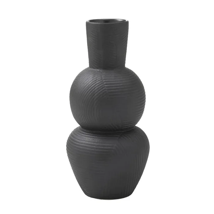 Renwil Icarus Vase In Black Color