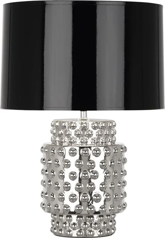 Robert Abbey – S801B – One Light Accent Lamp – Dolly – Nickel Metallic Glaze – S801B