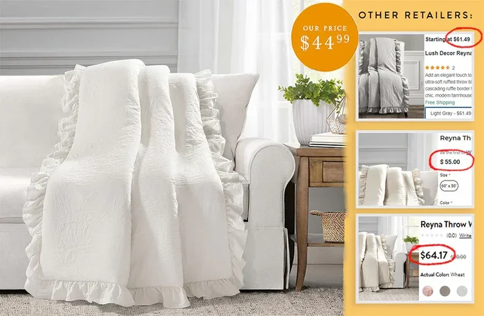 Ruffle Edge Throw Blanket, Pick Your Color – Decor Steals