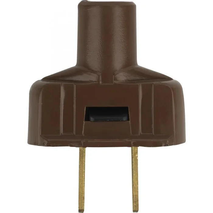 Satco – 90-1114 – Plug With Terminal Screws – Brown – 901114