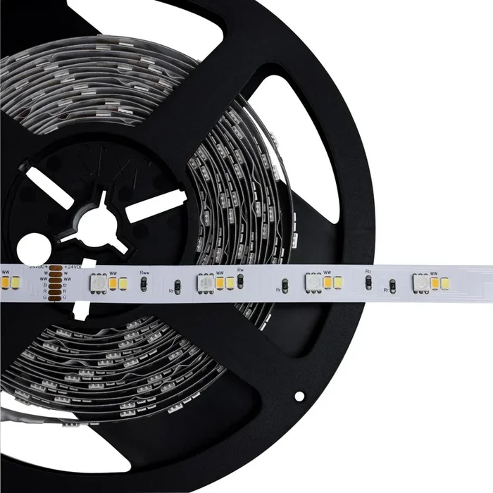 SATCO/NUVO Dimension Performer Tape Light Strip 16 Foot RGB Plus Tunable White J-Box Connection IR Remote Included (64-111)