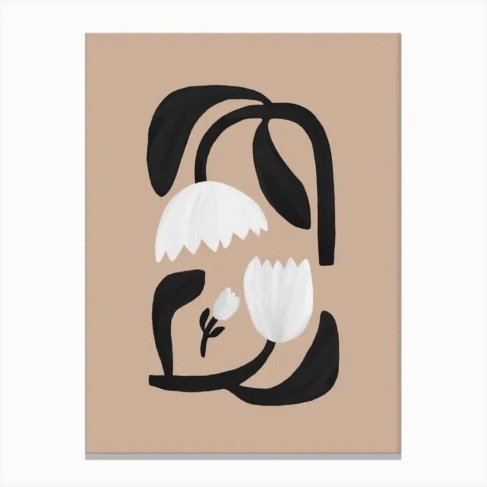 Scandi Botanical I Canvas Print by Orara Studio