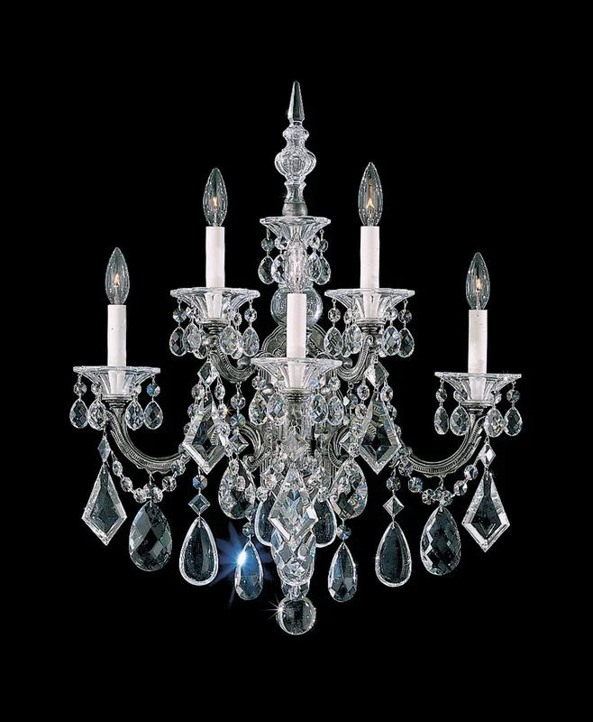 Schonbek – Five Light Wall Sconce – La Scala – 500322R