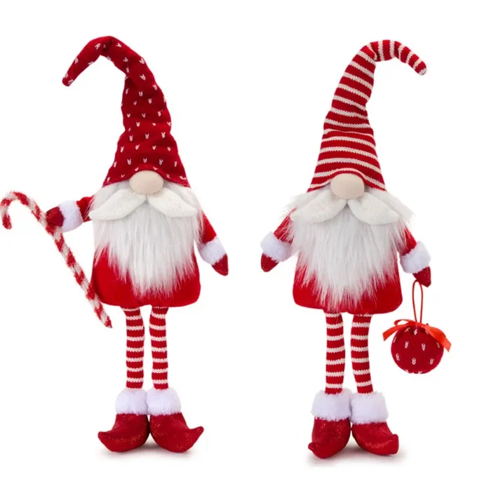 Set of 2 Elf Decorations for Festive Display