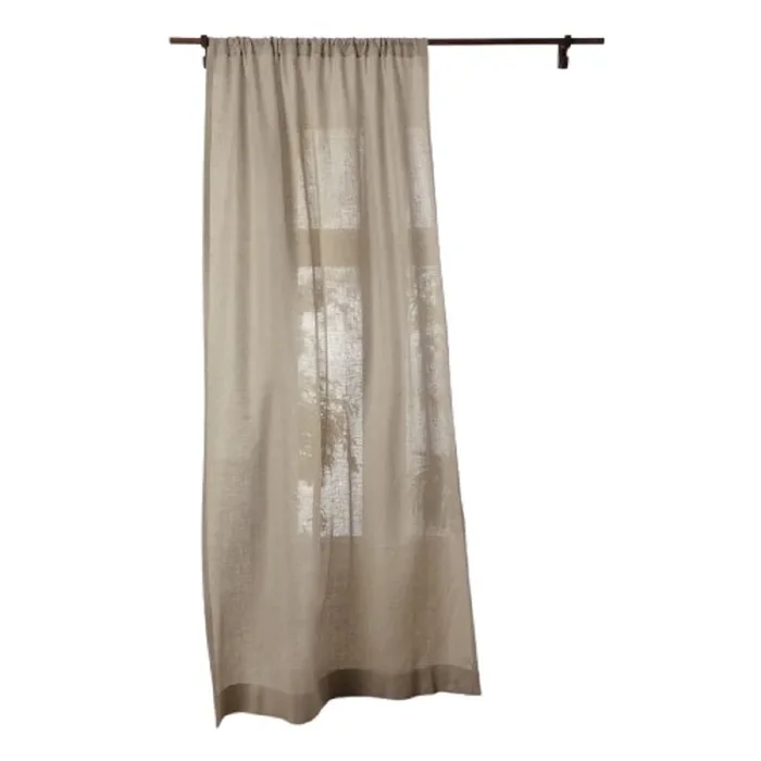 Solino Home 100% Pure Linen Curtain – Sheer Curtain
