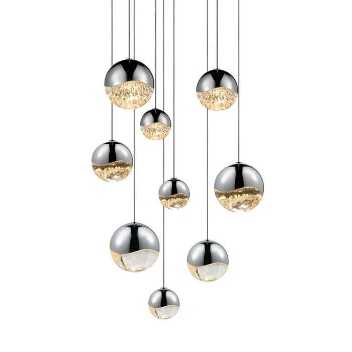 Sonneman – 2916.01-AST – LED Pendant – Grapes – Polished Chrome – 291601AST