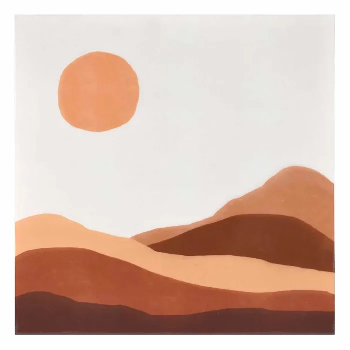 Soul Searcher Abstract Sun Canvas Wall Art, 20″