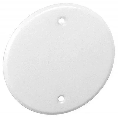 Southwire Garvin 5 Inch Ceiling Blank-Up Covers White For 4 Inch Round/Octagon Box (CBC-350)