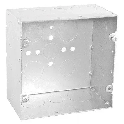 Southwire Garvin 5 Inch Square Box 2-7/8 Inch Deep 1/2 And 1 Inch Knockouts (5SQ50100)