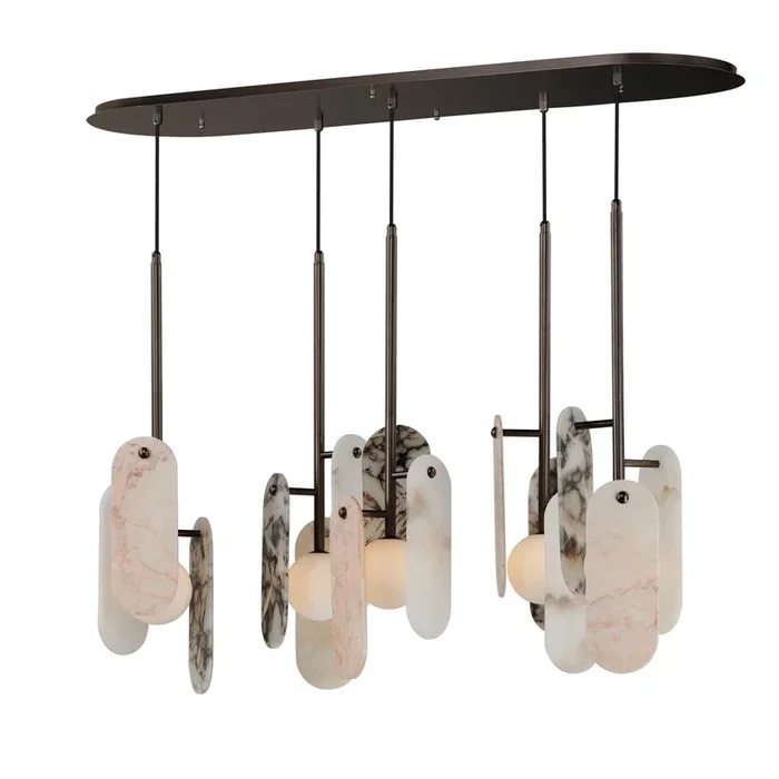 Studio M – SM24815VSBBZ – LED Pendant – Megalith – Stone – Brushed Bronze – SM24815VSBBZ