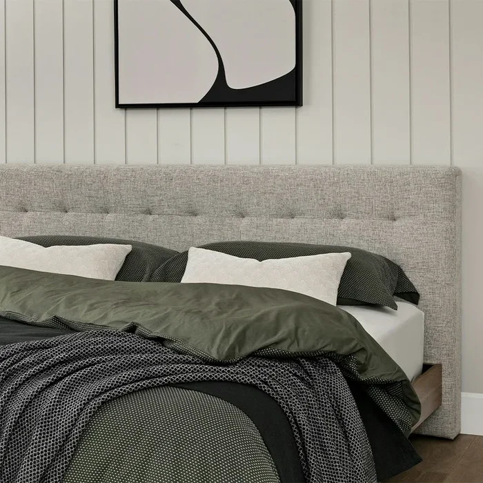 Sven King Tufted Headboard – Birch Ivory