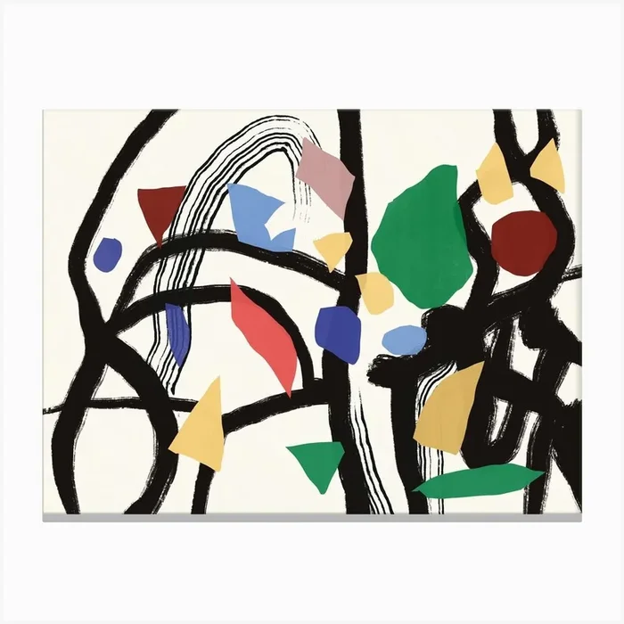 Tangle of colors Canvas Print by Little Dean
