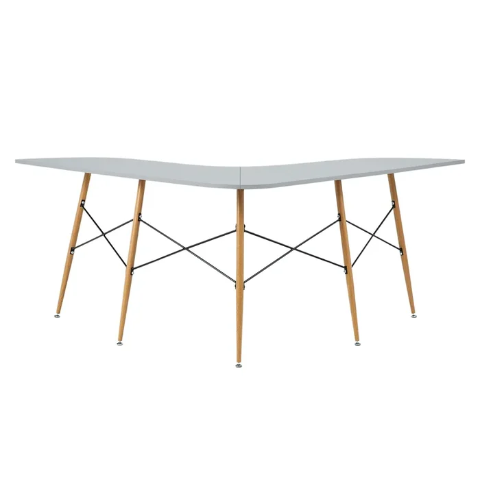 Teamson Home – Roberto Boomerang L Shaped Desk