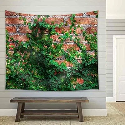 The Green Creeper Plant on Wall – Fabric Wall Tapestry Home Decor – 51×60 inches