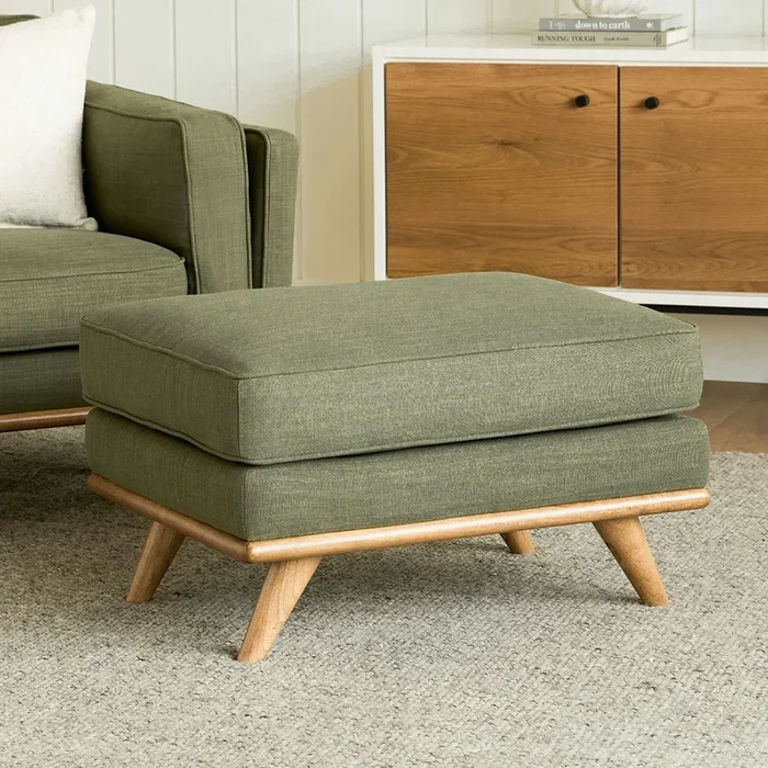 Timber 31″ Ottoman – Olio Green