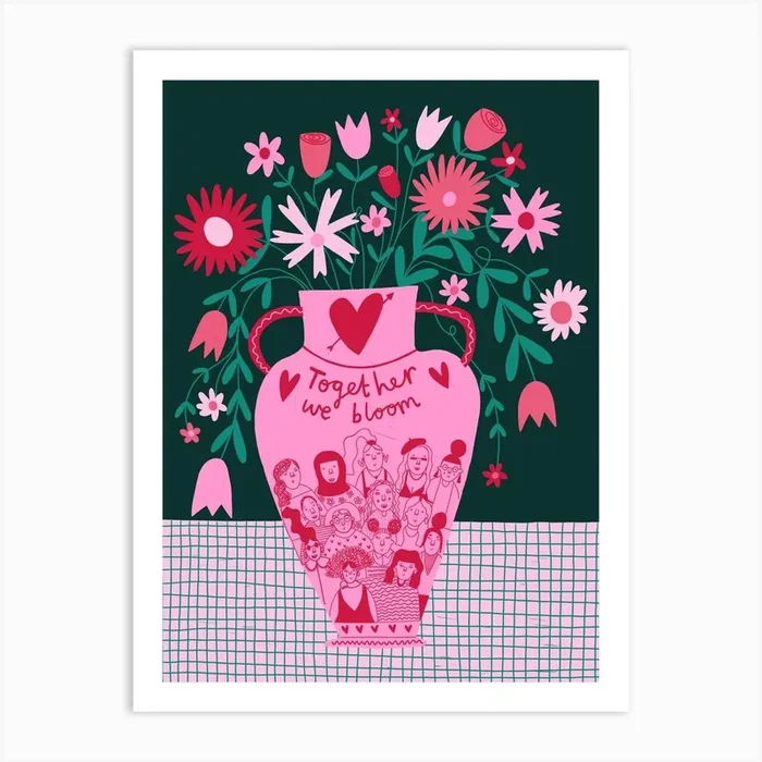 Together We Bloom Art Print by Ella Kasperowicz
