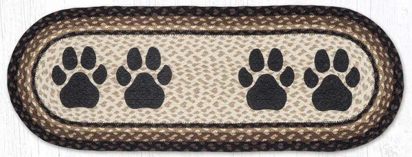 TR-313 Dog Paw Oval Table Runner
