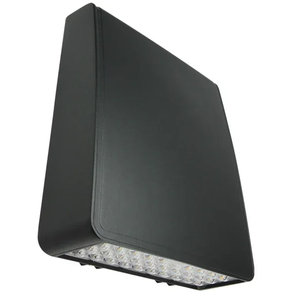 Trace-Lite Extra Large Die-Cast Aluminum LED Wall Pack 100W 120-277Vac Voltage Sensing Dimming Driver Type IV 5000K Bronze Battery Backup (WLZ10-4-5K-BR-BB-IH-PC-SP)
