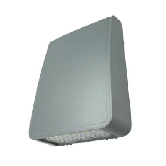 Trace-Lite Extra Large Die-Cast Aluminum LED Wall Pack 100W 347-480Vac Voltage Sensing Dimming Driver Type III 4000K Silver Surge Protection (WLZ10-3-HVS-4K-SV-SPH)