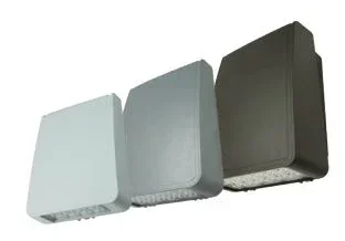 Trace-Lite Extra Small Die-Cast Aluminum LED Wall Pack 15W 120-277VAC Voltage Sensing Dimming Driver 4000K Silver Finish (WLZ1-3-4K-SL)