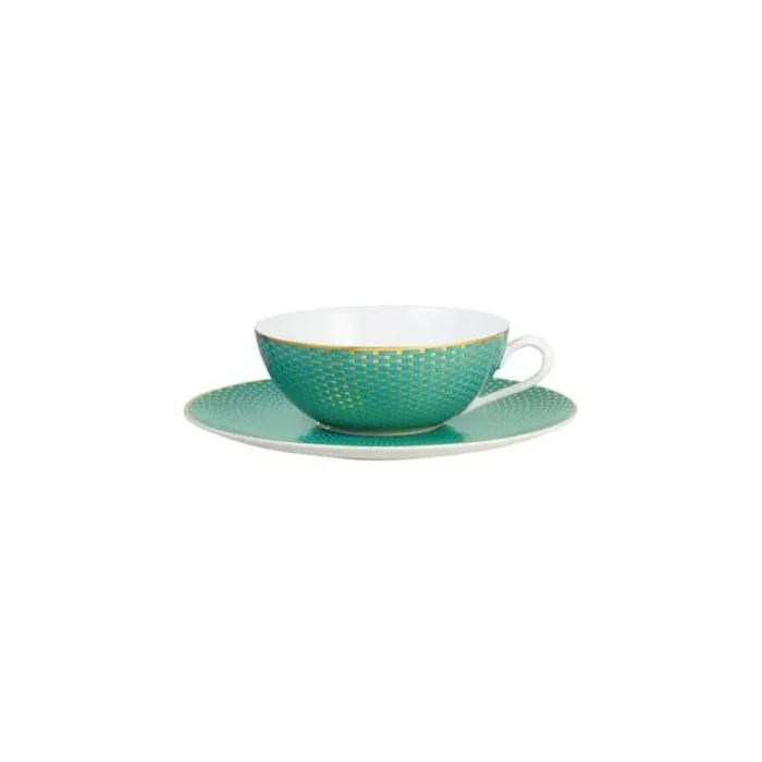 Tresor Turquoise Cup & Saucer Set by Raynaud