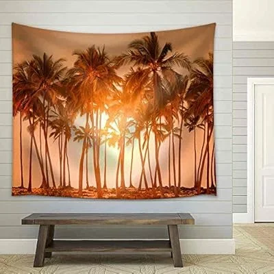 Tropical Beach – Fabric Wall Tapestry Home Decor – 68×80 inches