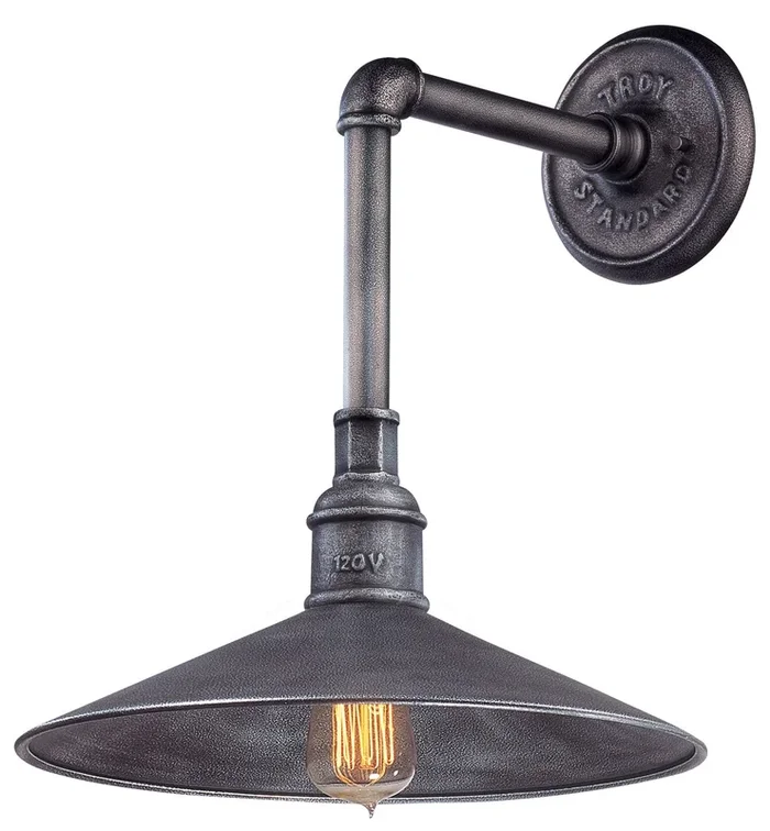 Troy Lighting – B2772-OS – One Light Wall Lantern – Toledo – Old Silver – B2772OS