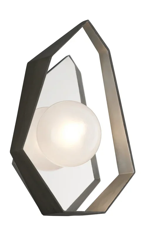 Troy Lighting – B5531 – LED Wall Sconce – Origami – Graphite With Silver Leaf – B5531