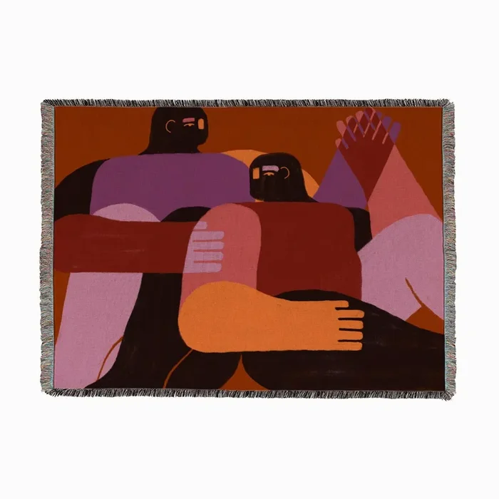 Union Woven Throw by Enrique Larios Textiles