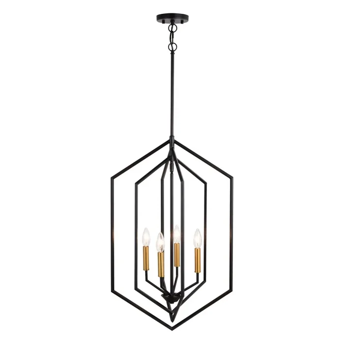 Vaxcel – Four Light Pendant – Riley – P0388