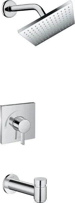 Vernis Shape Pressure Balance Tub/Shower Set, 1.75 GPM