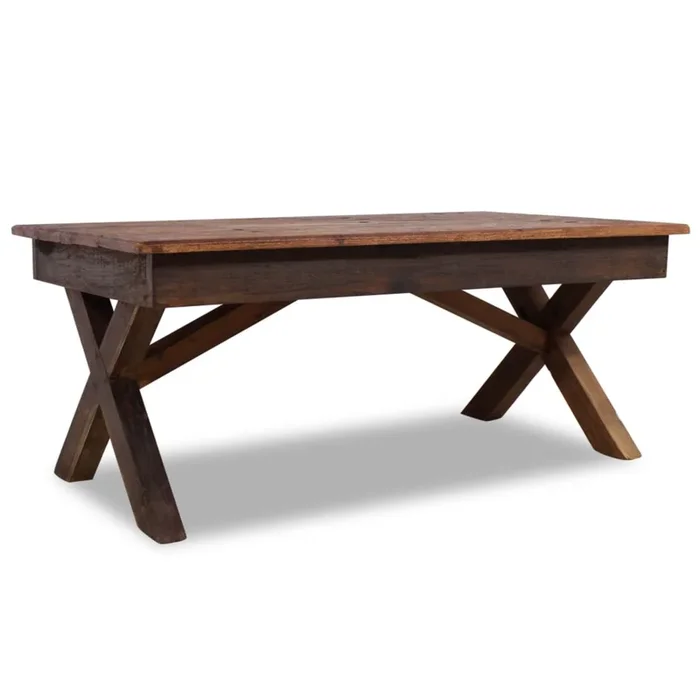 vidaXL Coffee Table Solid Reclaimed Wood 43.3″x23.6″x17.7″