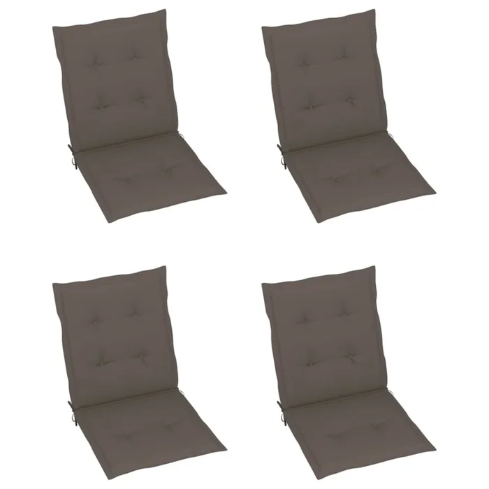 vidaXL Garden Chair Cushions 4 pcs Taupe 39.4″x19.7″x1.6″
