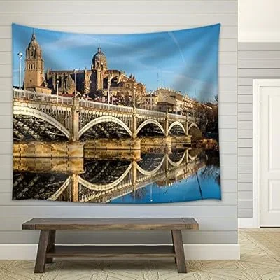 View of City of Salamanca, Spain – Fabric Wall Tapestry Home Decor – 68×80 inches