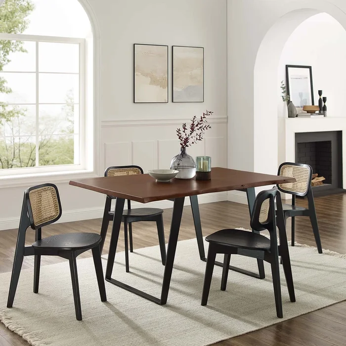 Viggo 60 ” Live Edge Acacia Wood Acacia Wood Dining Table by Modway