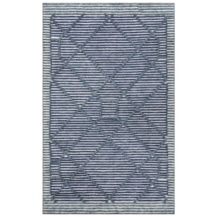 Vista Blue 7’9″X9’9″ Tufted Internet Rug , Blue