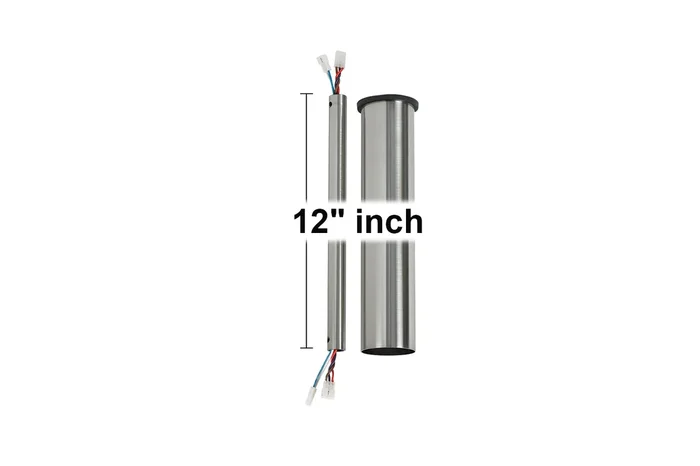 Visual Comfort Fan – DRM12BS – Downrod – Minimalist – Brushed Steel – DRM12BS