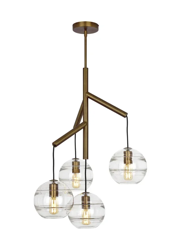 Visual Comfort Modern – 700SDNMPR1CR-LED927 – LED Chandelier – Sedona – Aged Brass – 700SDNMPR1CRLED927