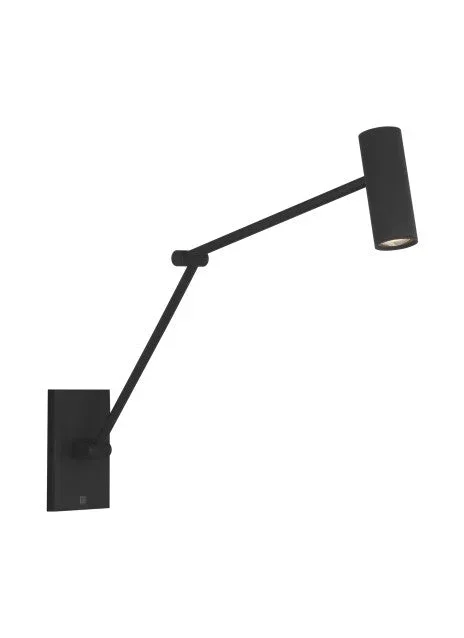 Visual Comfort Modern – SLTS14630B – LED Wall Sconce – Ponte – Nightshade Black – SLTS14630B