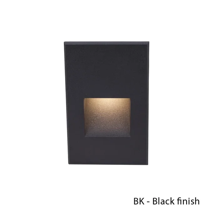 W.A.C. Lighting – WL-LED200-BL-BK – LED Step and Wall Light – Led200 – Black on Aluminum – WLLED200BLBK