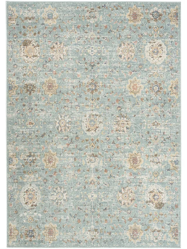 Washable Decor WSD14 Blue 6’7″ x 9′ Rug