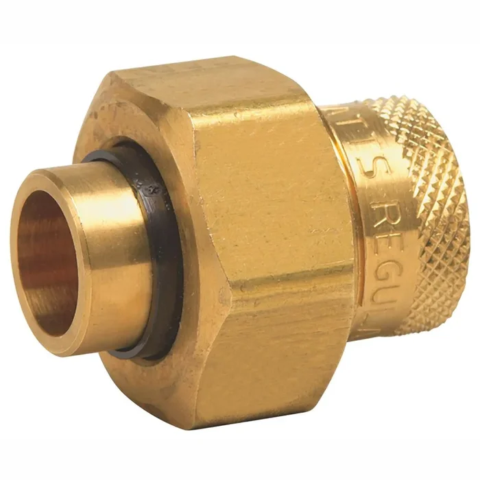 Watts LF3008 1 1 In Lead Free Dielectric Union, Female Brass Pipe Thread To Female Solder Connection