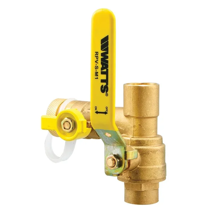 Watts RPV-S M1 1 1/4 1 1/4 In Residential Purge Valve, Solder