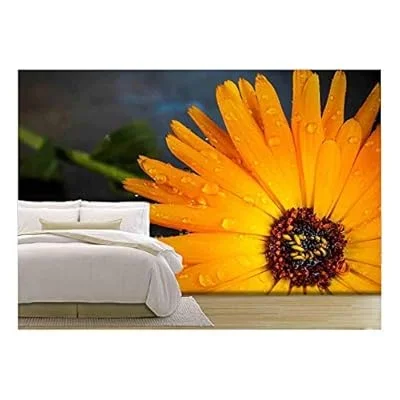 Wet Flower – Removable Wall Mural | Self-Adhesive Large Wallpaper – 100×144 inches