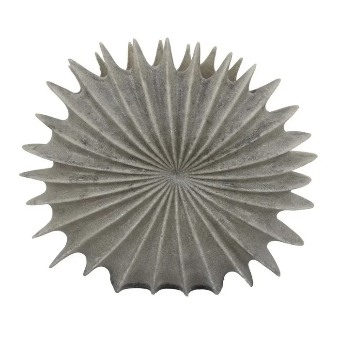 Wink Accent Vase, Sea Urchin Gray Resin Statuette, Modern 20 Inch – Benzara