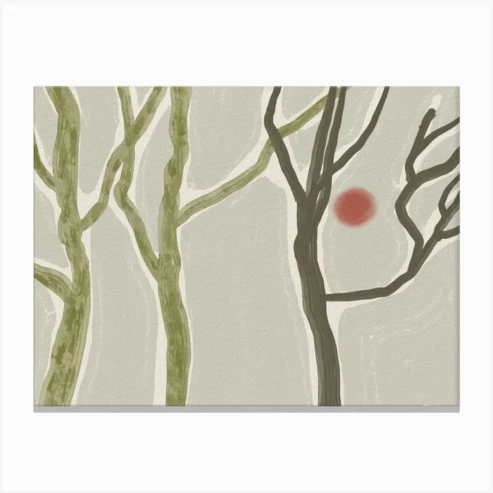 Winter Trees Canvas Print by Little Dean