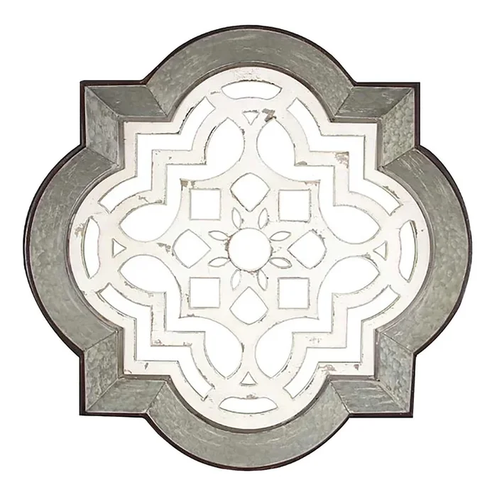 Wood & Metal Dimensional Medallion Wall Decor, 34″
