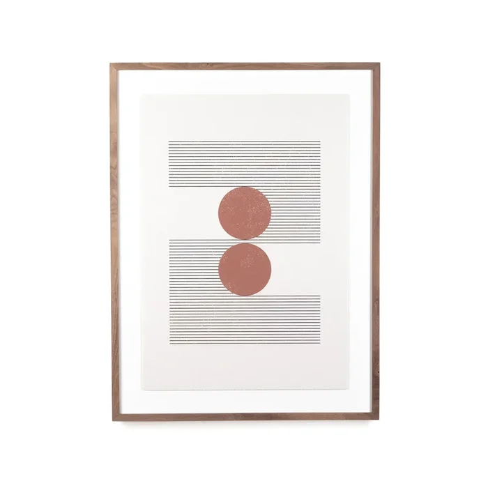 Woodblock The Hug Beige