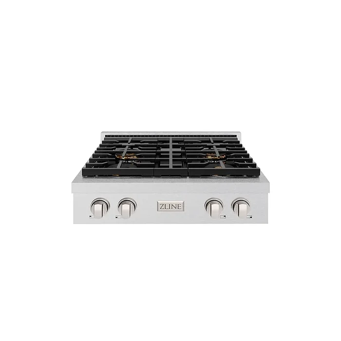ZLINE 30″ Paramount Gas Rangetop with 4 Burner DuoPro™ Cooktop in Satin Stainless Steel, PSRTS-30